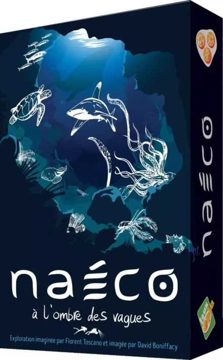 Boîte de jeu Naéco à l'ombre des vagues avec créatures marines