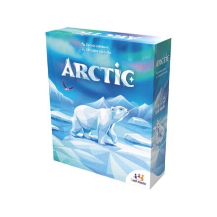 Boîte du jeu de société Arctic avec ours polaire