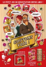 Affiche jeu de dégustation vin entre amis