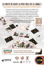 Jungle Bluff, jeu de cartes avec animaux de la jungle et rhinocéros