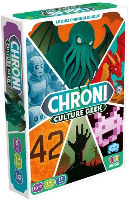 Boîte jeu Chroni Culture Geek quiz chronologique 42 questions
