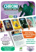 Chroni Culture Geek, jeu quiz chronologique avec cartes illustrées