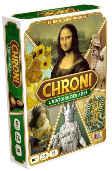 Jeu de société Chroni L'Histoire des Arts avec œuvres célèbres
