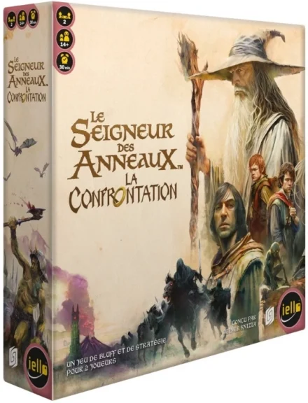 Boîte jeu de société Le Seigneur des Anneaux Confrontation