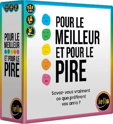 Jeu de société coloré avec boules de couleurs et badges