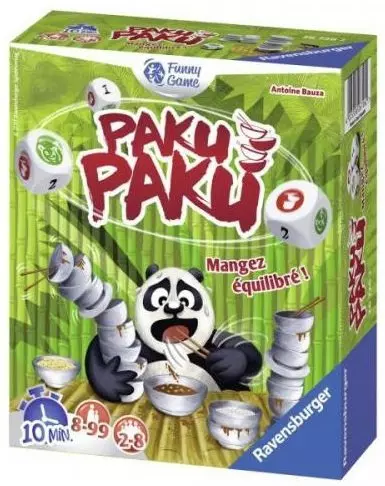 Boîte jeu Paku Paku raton laveur équilibre