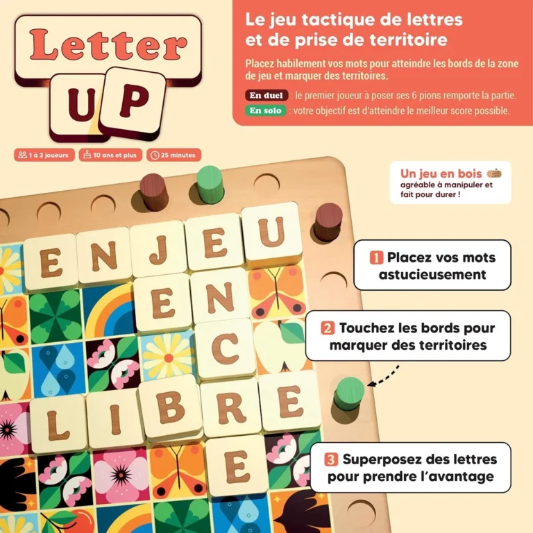 Letter Up, jeu tactique de lettres et de territoire