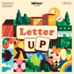 Affiche colorée jeu Letter Up Unfriendly Games